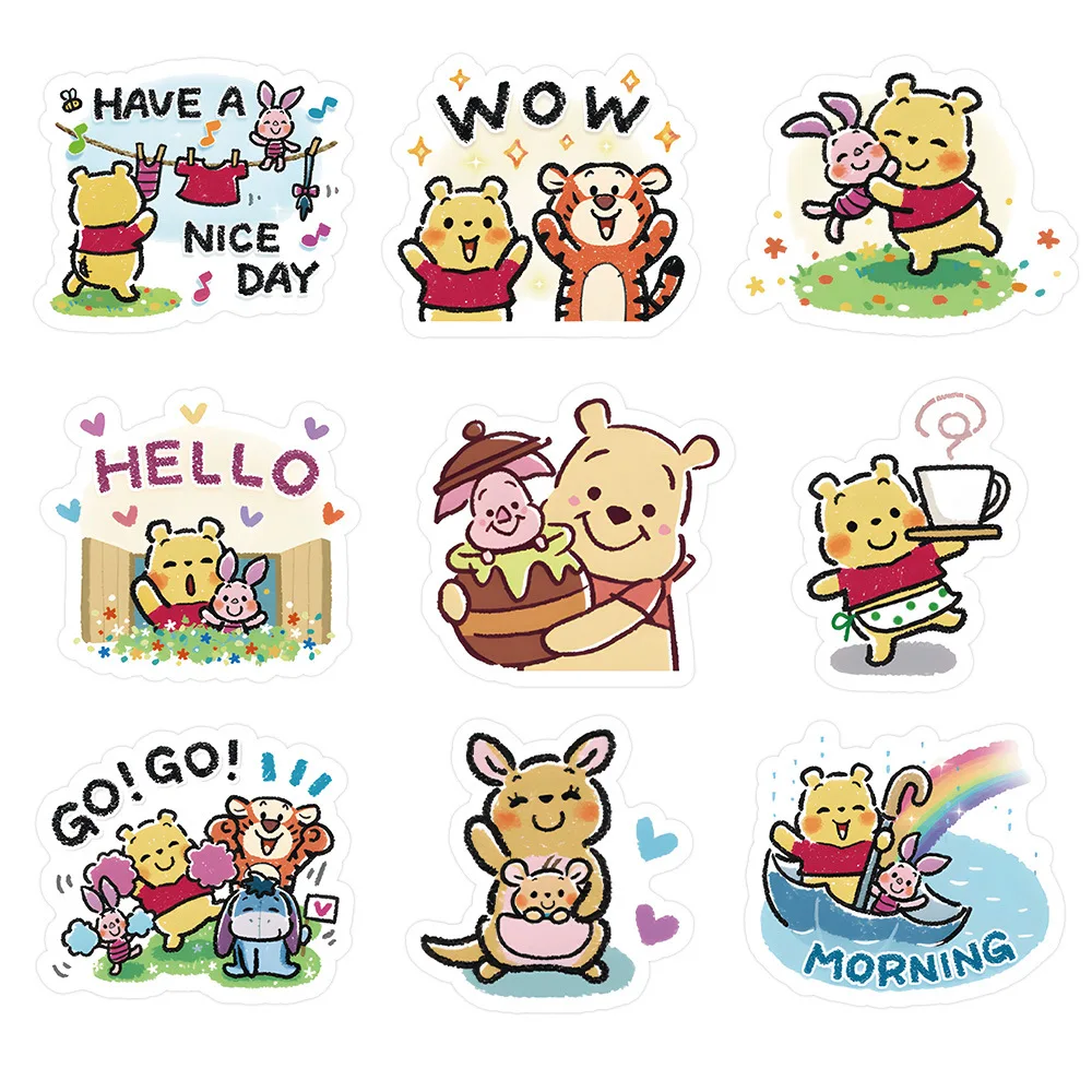10/30/64PCS Kawaii Pooh Bear Personality Cute Funny Graffiti Sticker Decoration Refrigerator Scrapbook Waterproof Decal Kids Toy 10/30/64PCS Kawaii Pooh Bear Personality Cute Funny Graffiti Sticker Decoration Refrigerator Scrapbook Waterproof Decal Kids Toy