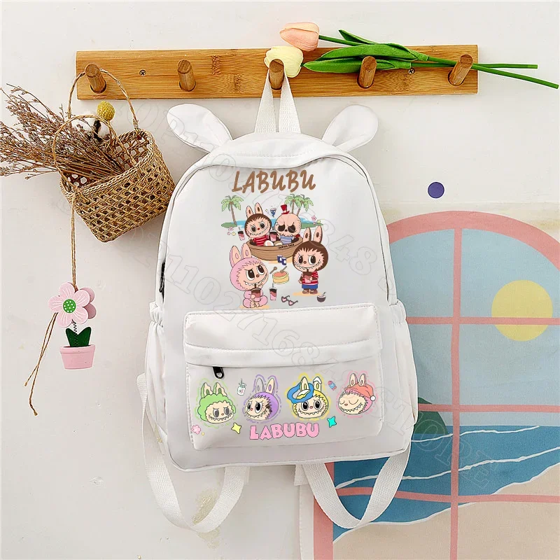 Labubu Cute Backpack Women Bags Men Cartoon Anime Graphic Print Schoolbags Large Capacity Portable Backpacks Birthday Party Gift Labubu Cute Backpack Women Bags Men Cartoon Anime Graphic Print Schoolbags Large Capacity Portable Backpacks Birthday Party Gift