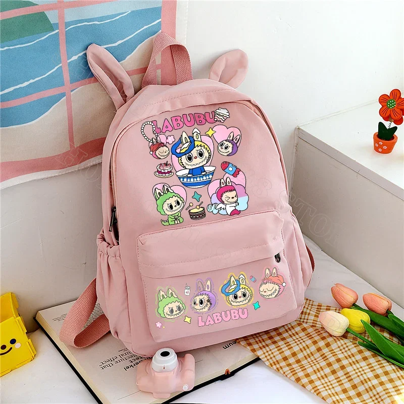 Labubu Cute Backpack Women Bags Men Cartoon Anime Graphic Print Schoolbags Large Capacity Portable Backpacks Birthday Party Gift Labubu Cute Backpack Women Bags Men Cartoon Anime Graphic Print Schoolbags Large Capacity Portable Backpacks Birthday Party Gift