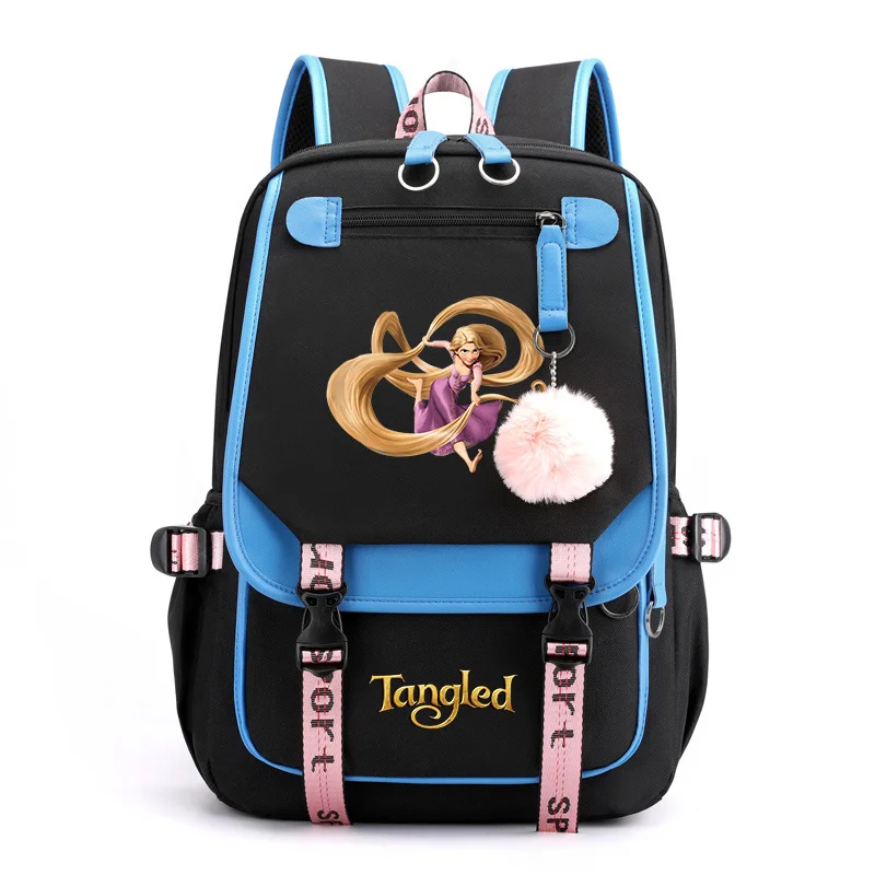 Tangled Rapunzel Princess Backpacks Teenager USB Charging Laptop Backpack Women Men Rucksack Travel Bag Mochila Tangled Rapunzel Princess Backpacks Teenager USB Charging Laptop Backpack Women Men Rucksack Travel Bag Mochila