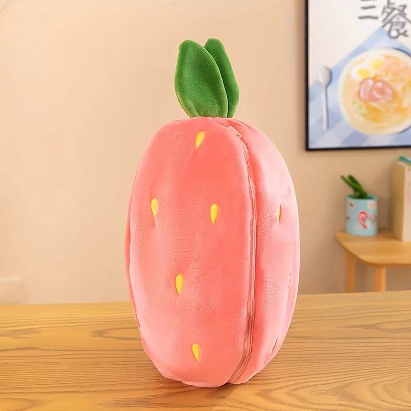 Bunny Stuffed Animal,Reversible Carrot Strawberry Bunny Plush Doll With Zipper Cute Soft Rabbit Toys Pillow Decoration Bunny Stuffed Animal,Reversible Carrot Strawberry Bunny Plush Doll With Zipper Cute Soft Rabbit Toys Pillow Decoration