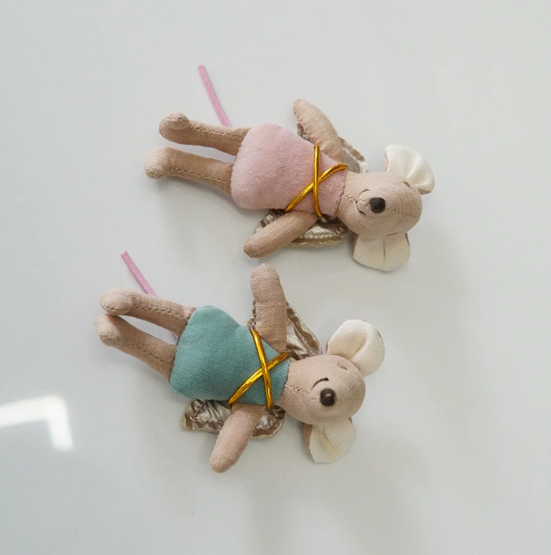 Danish fabric mouse doll cute angel wing mouse doll zodiac gift rag doll knick-knack