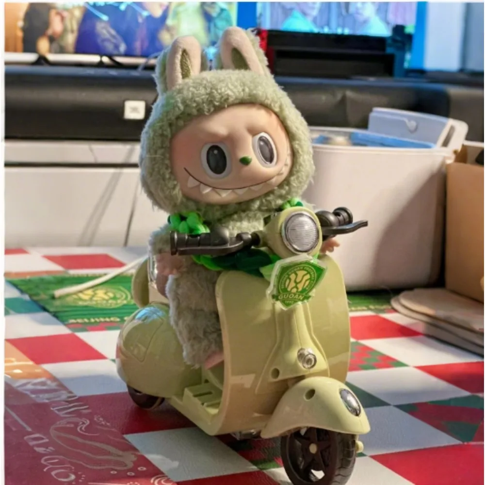 Labubu Doll Mini Electric Motorcycle with Music Lamplight Kawaii Motor Toys for Dolls Cute Labubu Doll Accessories Birthday Gift Labubu Doll Mini Electric Motorcycle with Music Lamplight Kawaii Motor Toys for Dolls Cute Labubu Doll Accessories Birthday Gift