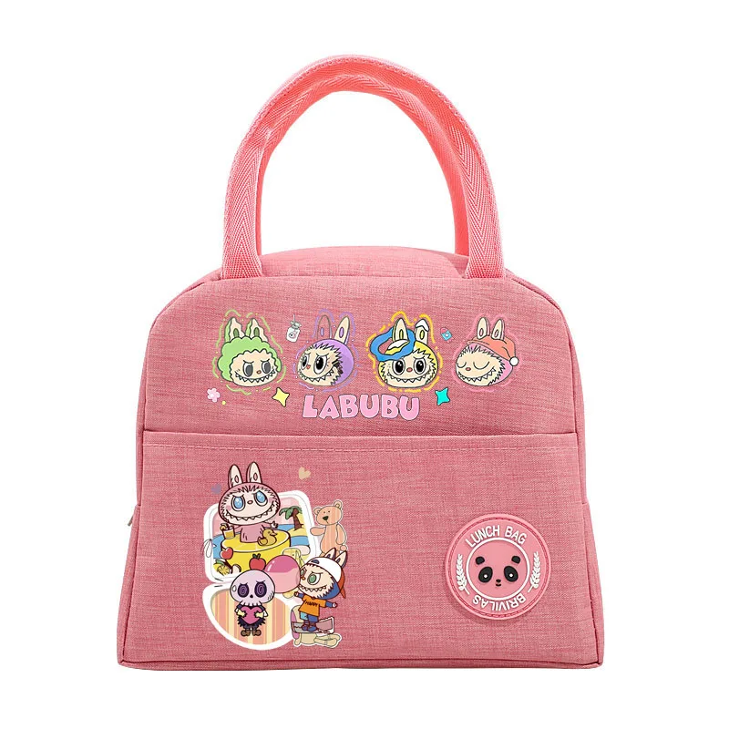 Labubu Kids Anime Cute Lunch Bag Children Cartoon Printed Bento Bags Girl Fashion Handbags Casual Accessories Storage Pouch Gift Labubu Kids Anime Cute Lunch Bag Children Cartoon Printed Bento Bags Girl Fashion Handbags Casual Accessories Storage Pouch Gift