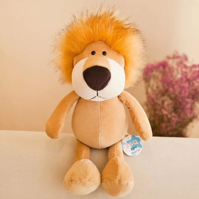 Stuffed Plush Animals Toys Soft Dolls Jungle Lion Elephant Tiger Dog Fox Monkey Deer Children Gift Kawaii Baby Kids Hobbie Toys Stuffed Plush Animals Toys Soft Dolls Jungle Lion Elephant Tiger Dog Fox Monkey Deer Children Gift Kawaii Baby Kids Hobbie Toys