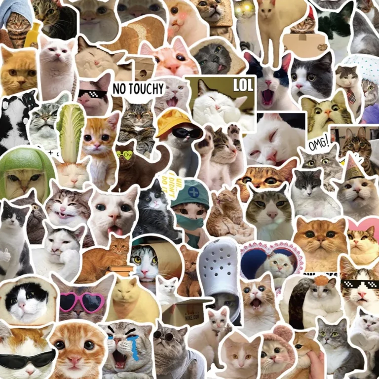 90pcs Blue Brownie Cute Animal Graffiti Stickers Children's Diy Stationery Computer Stickers Student Stationery