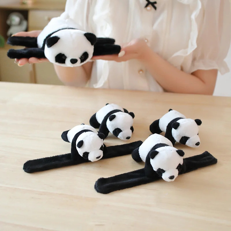 1pc Kawaii Animal Slap Snap Wrap Wristband Bracelet Panda Plush Hand Ring Wristband For Kids Toys Birthday Elegant Present 1pc Kawaii Animal Slap Snap Wrap Wristband Bracelet Panda Plush Hand Ring Wristband For Kids Toys Birthday Elegant Present