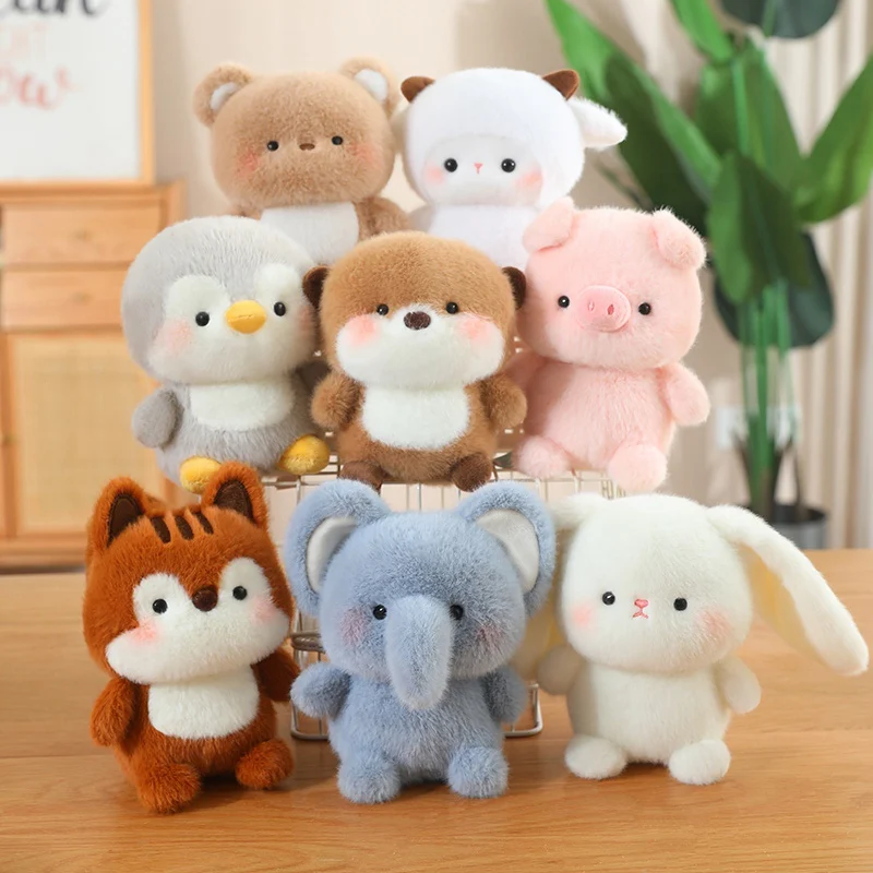 Cute Sitting Animals Red Panda Fox Sloth Cat Soft Plush Dolls Stuffed Capybara Pig Plushie Baby Toys Gifts For Children Cute Sitting Animals Red Panda Fox Sloth Cat Soft Plush Dolls Stuffed Capybara Pig Plushie Baby Toys Gifts For Children