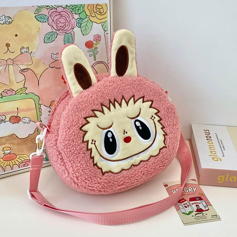 Cute Labubu Single Shoulder Bag Cartoon Anime Lovely Style Large Capacity Handbag Funny Crossbody Bag Travel Hiking Girl Gifts Cute Labubu Single Shoulder Bag Cartoon Anime Lovely Style Large Capacity Handbag Funny Crossbody Bag Travel Hiking Girl Gifts