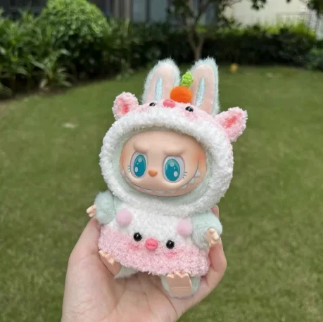 Popmart Labubu 2nd Generation Sitting Party Doll Clothes Handmade Art Weaving Toys Anime Cute Labubu Surrounding Popmart Labubu 2nd Generation Sitting Party Doll Clothes Handmade Art Weaving Toys Anime Cute Labubu Surrounding