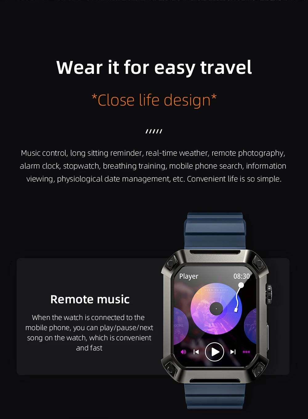 LOKMAT OCEAN 2 Pro Smart Watch Waterproof Bluetooth Calls Smartwatches 1.85 inch Touch Screen Heart Rate Monitor Fitness Tracker LOKMAT OCEAN 2 Pro Smart Watch Waterproof Bluetooth Calls Smartwatches 1.85 inch Touch Screen Heart Rate Monitor Fitness Tracker