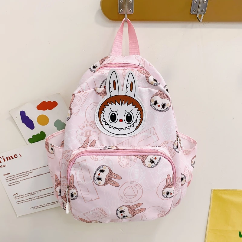 Labubu Schoolbag - Lightweight, Preppy Style Cartoon Anime Backpack for Travel and Daily Use - Durable, Water-Resistant