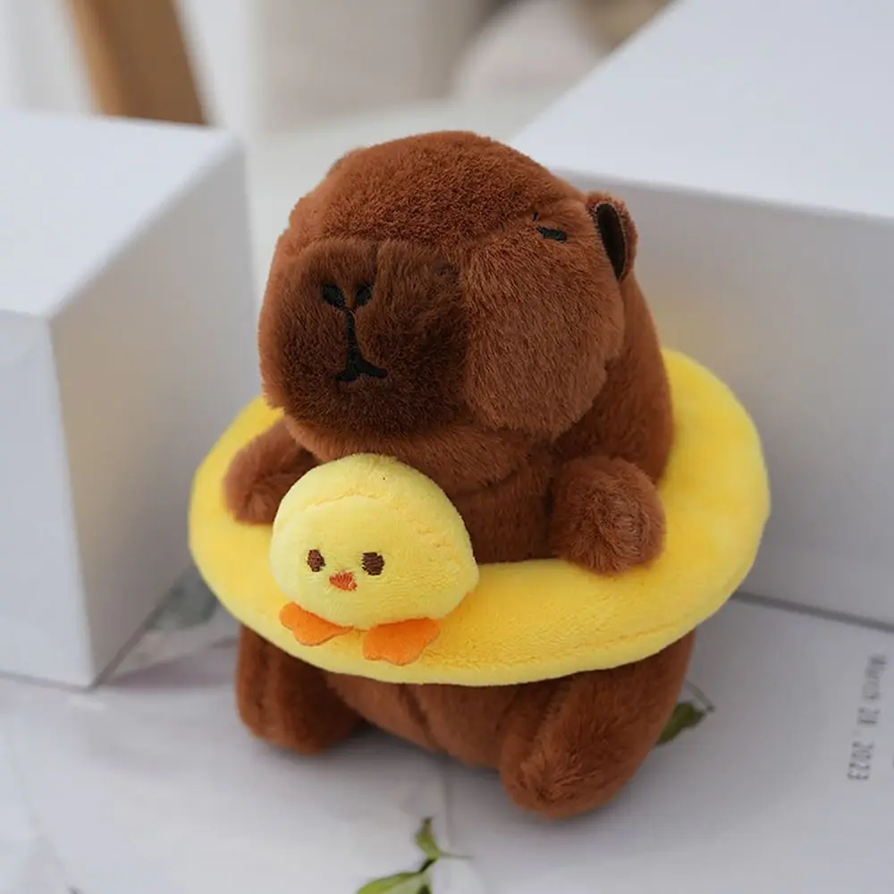 Cute Multicolor Plush Capybara Keychain Toy Cartoon Capybara Headgear Capybara Doll Accessories Guinea Pig Fluffty Animal Doll Cute Multicolor Plush Capybara Keychain Toy Cartoon Capybara Headgear Capybara Doll Accessories Guinea Pig Fluffty Animal Doll
