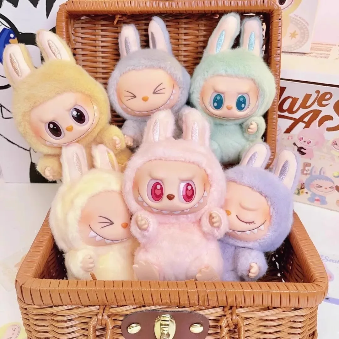 Labubu Macaron 2nd Blind Box Popmart series PVC kawaii Labubu Replica Macaron Pendant Doll Monsters Lisa Trendy Toy Gift