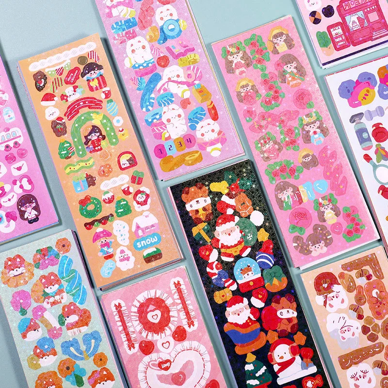 200PCS No-Repeated Sheet Stickers for Kids Kpop Pretty Aesthetic Cute Set Pack DIY Girl Toy Decor Stationery Scrapbooking 200PCS No-Repeated Sheet Stickers for Kids Kpop Pretty Aesthetic Cute Set Pack DIY Girl Toy Decor Stationery Scrapbooking