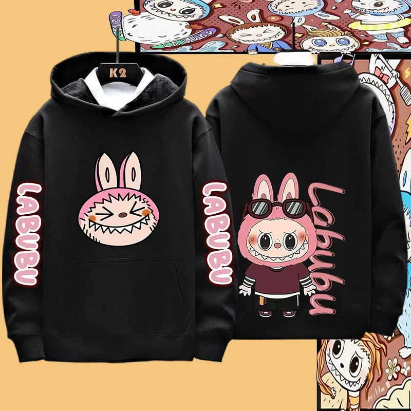 Parent-child Going Out Couple Clothing Kawaii Labubu Idol Fashion Sportswear Hoodie Coat Boys And Girls All-match Coat Parent-child Going Out Couple Clothing Kawaii Labubu Idol Fashion Sportswear Hoodie Coat Boys And Girls All-match Coat