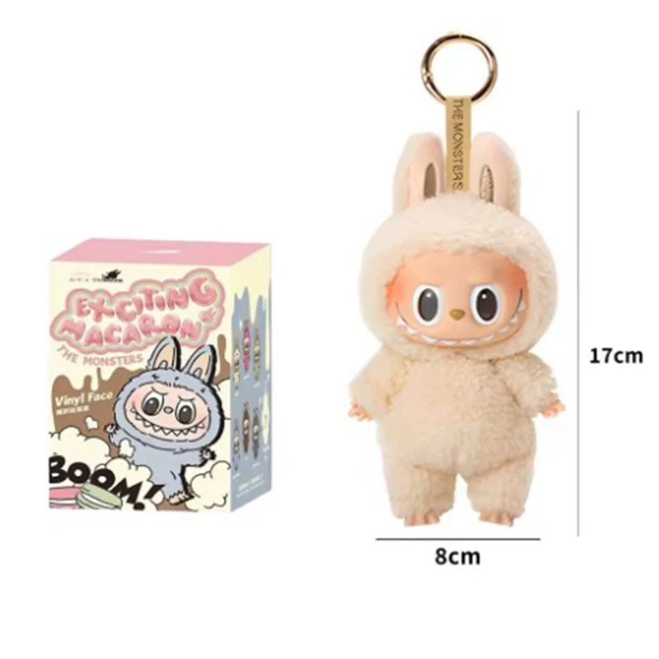 Labubu The Monsters Heartbeat Macaron Enamel Face Pvc Figurine Tabletop Ornament Kawaii Doll Kid Birthday Gift