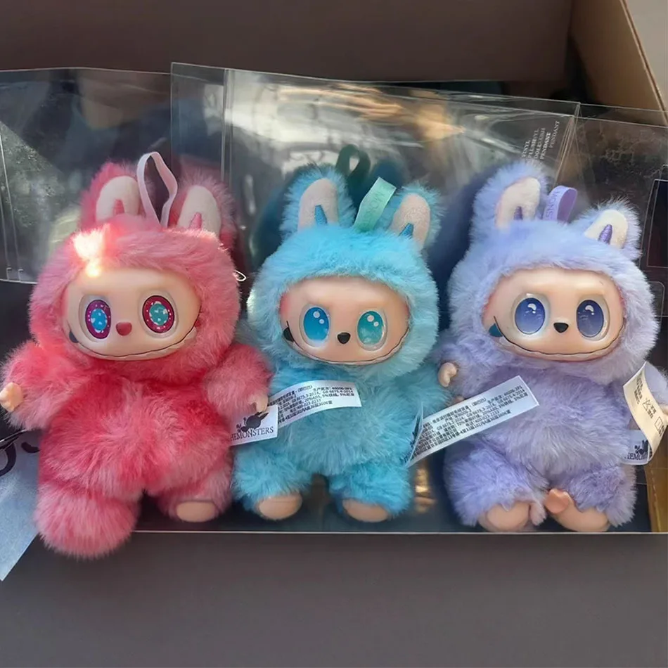 Labubu The Monsters V3 Series Blind Teddy Box, Vinyl Base Toy, Animated Characters, Mysterious Surprise Box, Keychain, Children'