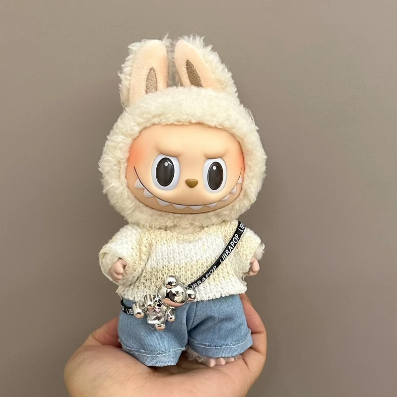 Labubu Doll Clothes Set for V1/V2 Ropa Labubu Dolls Strap Pants Set Cute Skirt Overalls Accessories Children's Toy Gifts Labubu Doll Clothes Set for V1/V2 Ropa Labubu Dolls Strap Pants Set Cute Skirt Overalls Accessories Children's Toy Gifts