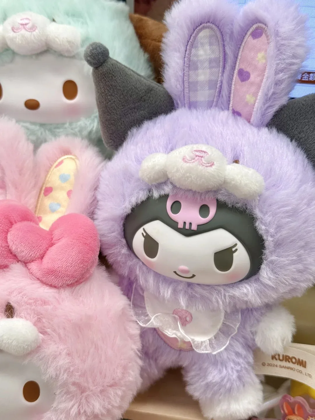 Sanrio Cartoon Elf Rabbit Series Blind Box pendant Kuromi / Hello Kitty 3 Generations Vinyl Doll Children'S Toys surprise Gifts Sanrio Cartoon Elf Rabbit Series Blind Box pendant Kuromi / Hello Kitty 3 Generations Vinyl Doll Children'S Toys surprise Gifts