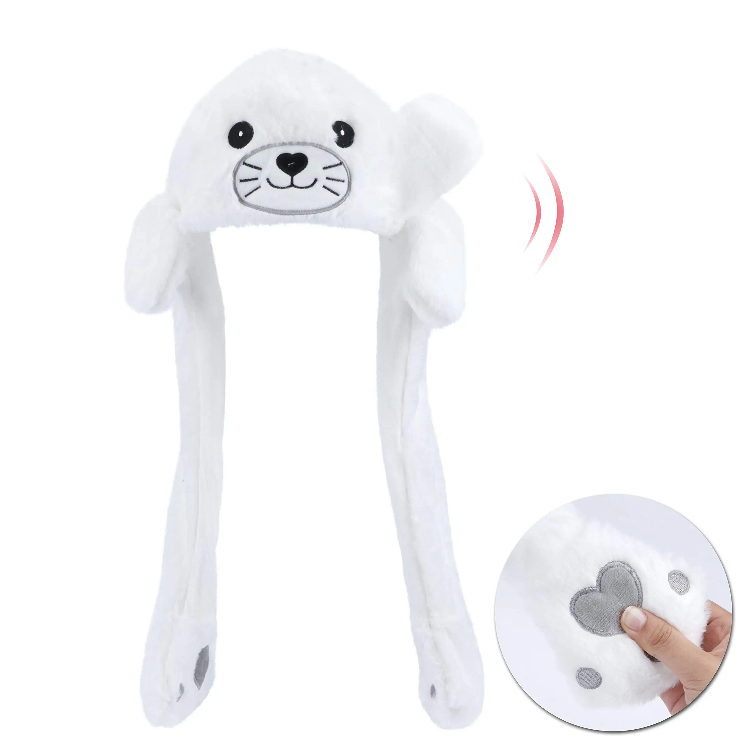Ear Moving Bunny Hat Cute Costume Cosplay Party Funny Cartoon Game Hat Plush Jumping up Ear Move Hat Novelty Cap for Kids Adult Ear Moving Bunny Hat Cute Costume Cosplay Party Funny Cartoon Game Hat Plush Jumping up Ear Move Hat Novelty Cap for Kids Adult
