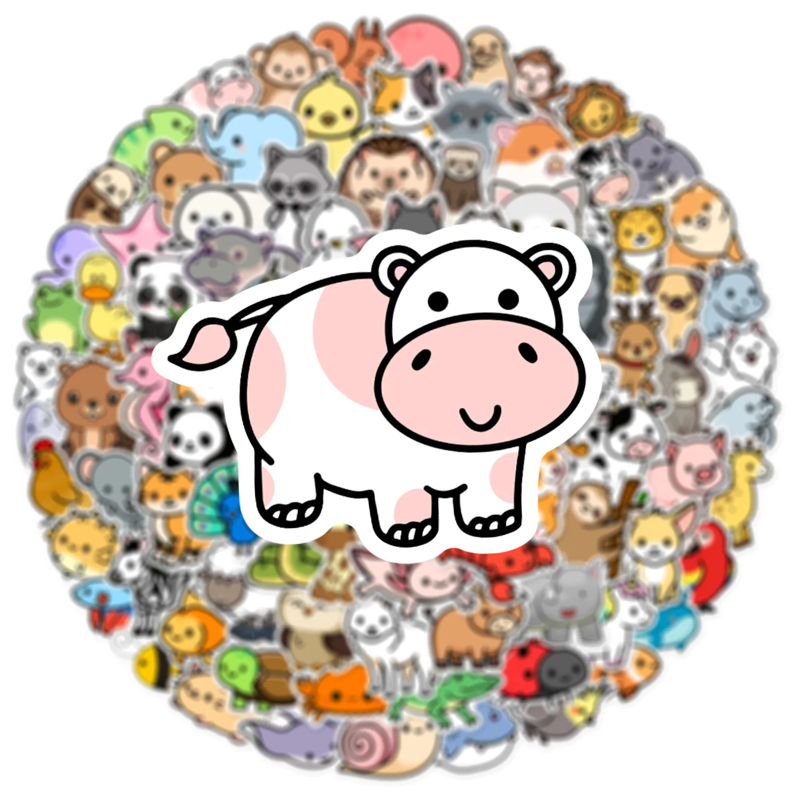 100PCS Cute Cartoon Animals Mix Graffiti Stickers DIY Phone Guitar Laptop Notebook Suitcase Cup Waterproof Sticker Kids Toy 100PCS Cute Cartoon Animals Mix Graffiti Stickers DIY Phone Guitar Laptop Notebook Suitcase Cup Waterproof Sticker Kids Toy
