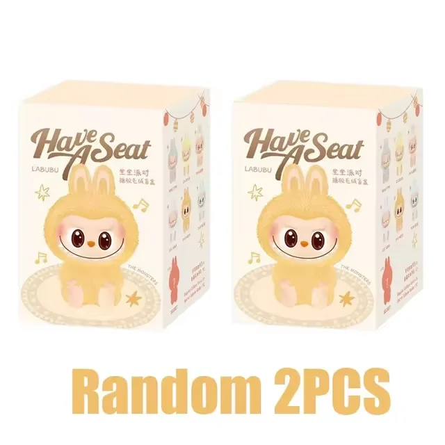 Labubu Monster V3 2 Collection Series Blind Box Teddy Vinyl Toy Animated Character Face Doll Mystery Surprise Keychain Kids Gift