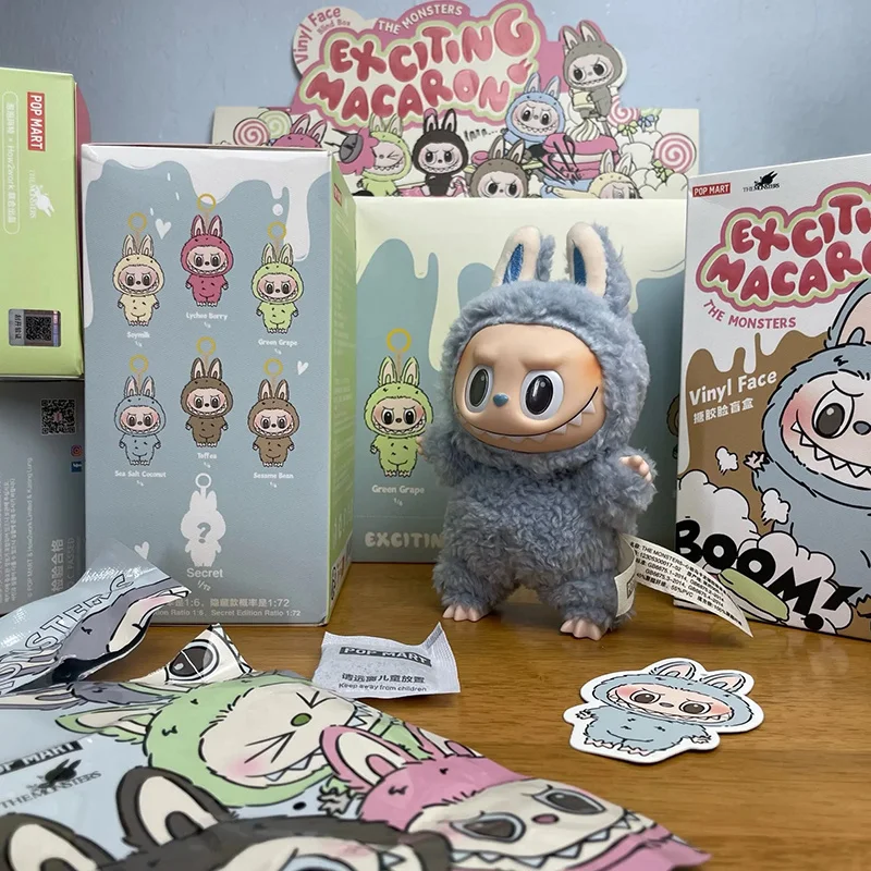 Labubu Macaroon Sit Party Vinyl Face Surprise Blind Box Labubu Macaroon 1st Generation 2nd Generation Plush Doll Decorative gift Labubu Macaroon Sit Party Vinyl Face Surprise Blind Box Labubu Macaroon 1st Generation 2nd Generation Plush Doll Decorative gift