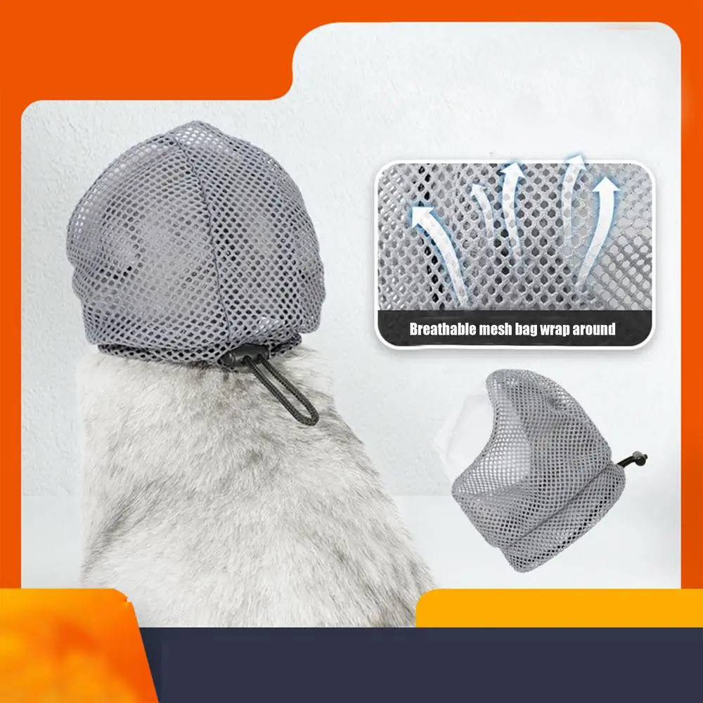 Cat Anti Bite Muzzles Breathable Cat Travel Tools Bath Grooming Supplies Adjustable Kitten Muzzles Anti Scratch Pet Supplies