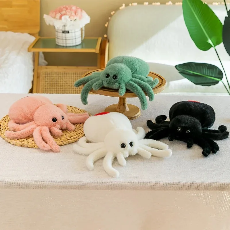 Simulation Black Spider Jumping Spider Doll Crawling Pet Doll Plush Cute Reptile Plush Toy Super Cute Doll Simulation Black Spider Jumping Spider Doll Crawling Pet Doll Plush Cute Reptile Plush Toy Super Cute Doll