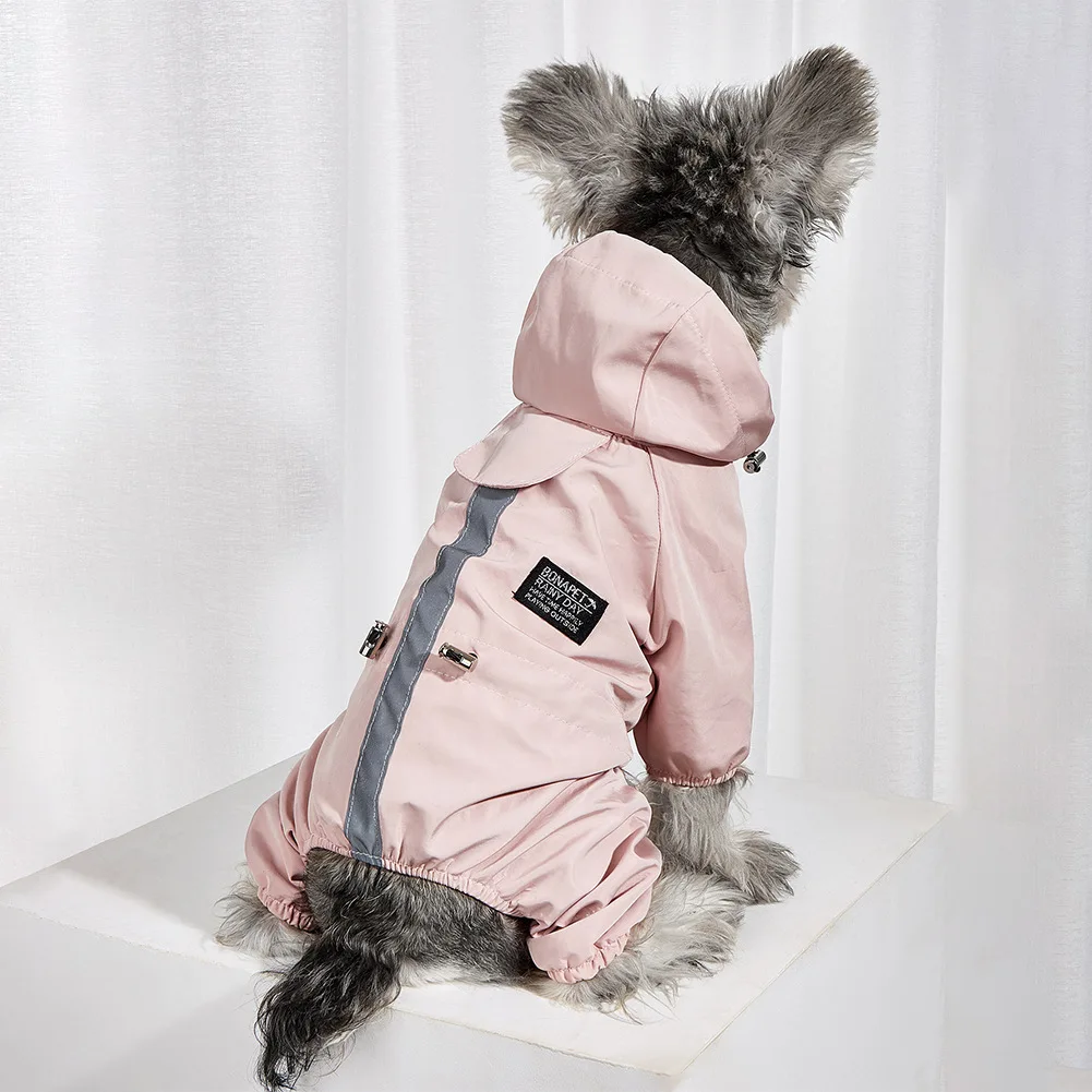 Waterproof Dog Raincoat Reflective Hooded Waterproof Jacket Pet Jumpsuit Small Dogs Outdoor Supplies French Bulldog Chihuahua Waterproof Dog Raincoat Reflective Hooded Waterproof Jacket Pet Jumpsuit Small Dogs Outdoor Supplies French Bulldog Chihuahua