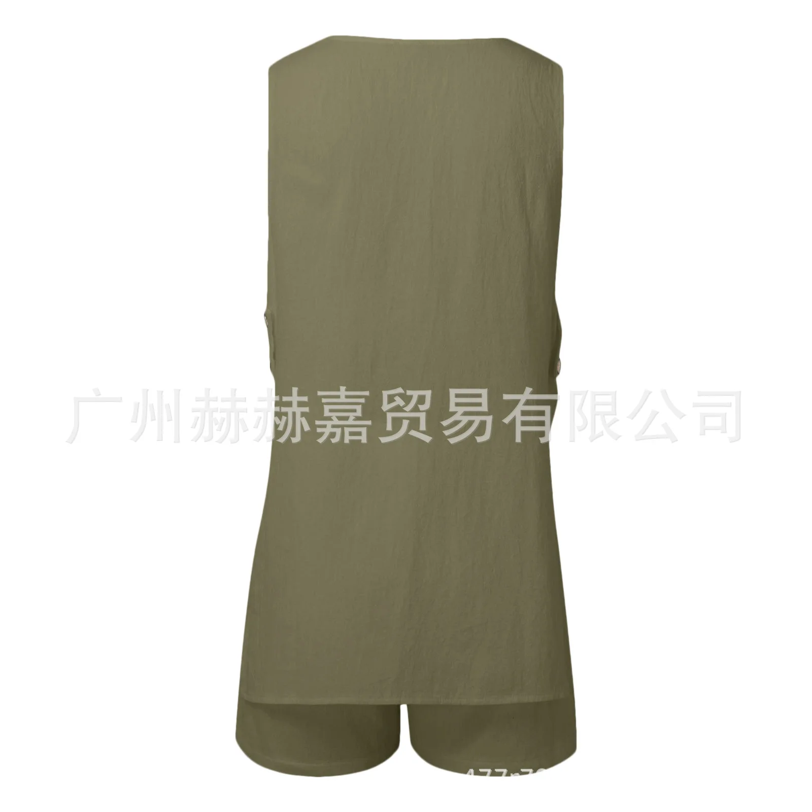 White Cotton Set For Women's Fashion Sexy Hollow Button Long Sleeveless Top Shorts Elastic Waist Comfortable Home Suit Women's White Cotton Set For Women's Fashion Sexy Hollow Button Long Sleeveless Top Shorts Elastic Waist Comfortable Home Suit Women's