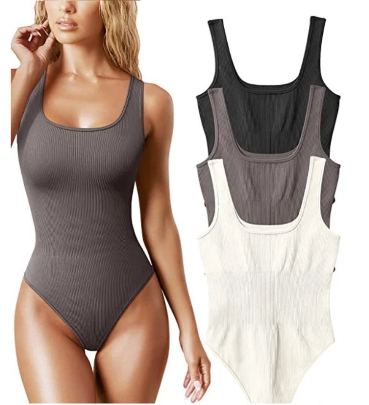 2024 summer solid sexy bodycon women bodysuits female Knit slim casual bodysuit chic lady club short playsuits femme 2024 summer solid sexy bodycon women bodysuits female Knit slim casual bodysuit chic lady club short playsuits femme