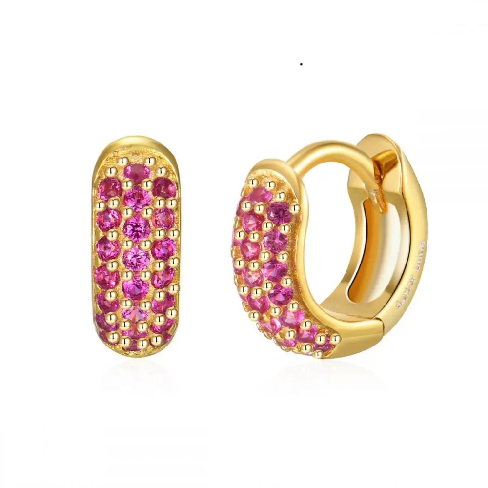 Korean Stainless Steel Round Circle Small Hoop Earrings Women Multicolor Zircon Minimal Punk Cartilage Earring Piercing Jewelry Korean Stainless Steel Round Circle Small Hoop Earrings Women Multicolor Zircon Minimal Punk Cartilage Earring Piercing Jewelry