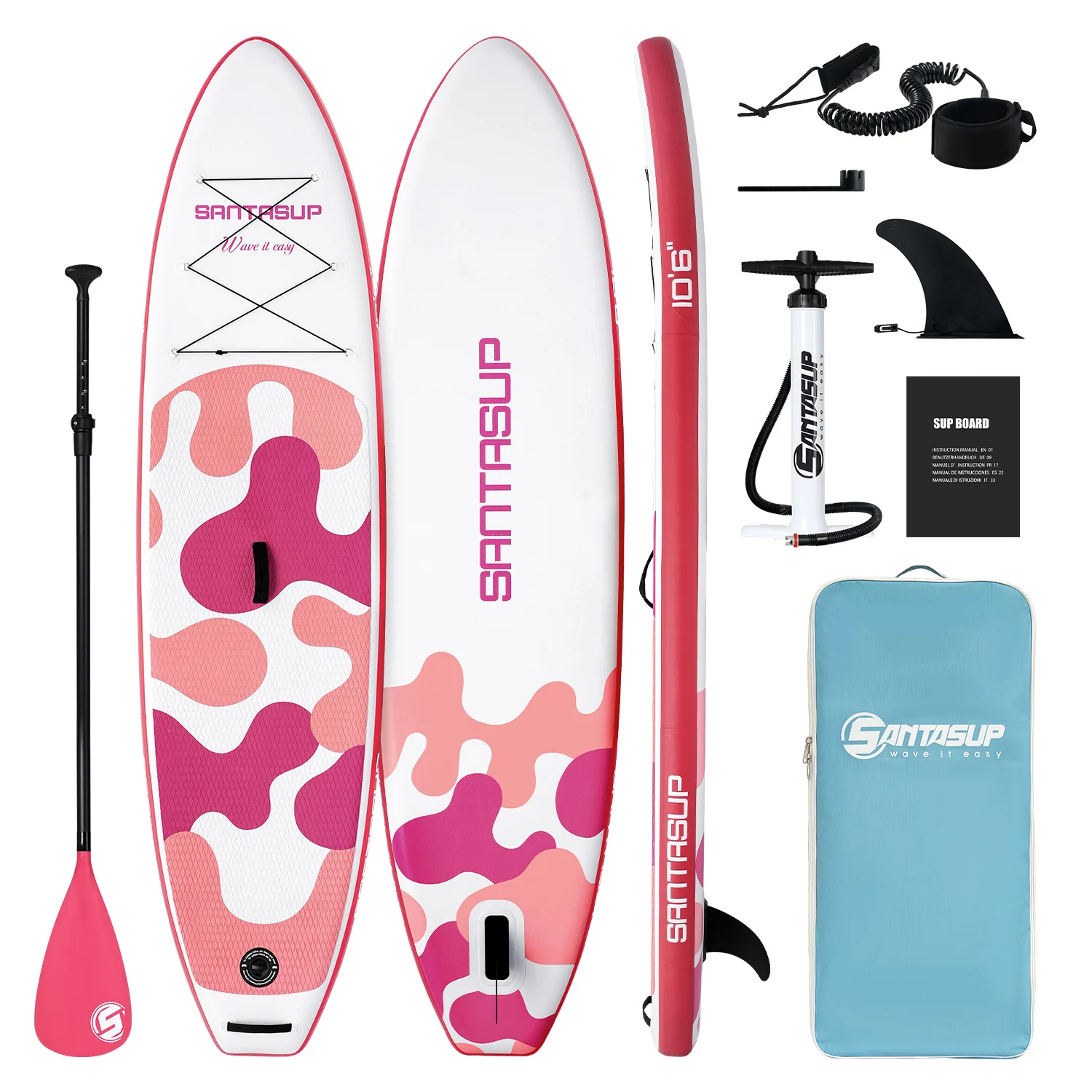 SUP Board, Inflatable Paddle Board for Adults, Stand Up Paddle Board with SUP Accessories, Waterproof, 320*81*15cm