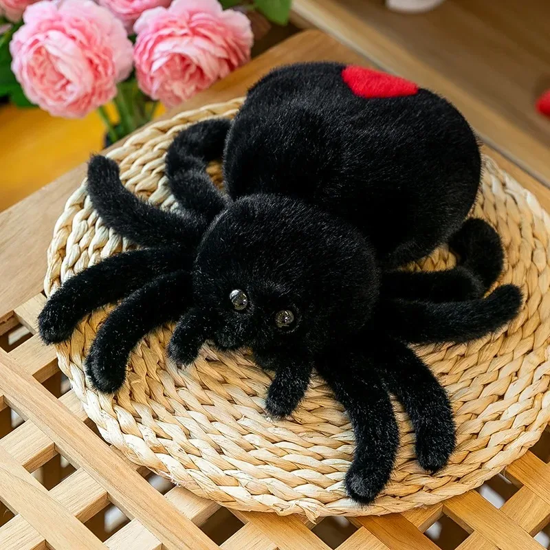 Simulation Black Spider Jumping Spider Doll Crawling Pet Doll Plush Cute Reptile Plush Toy Super Cute Doll Simulation Black Spider Jumping Spider Doll Crawling Pet Doll Plush Cute Reptile Plush Toy Super Cute Doll