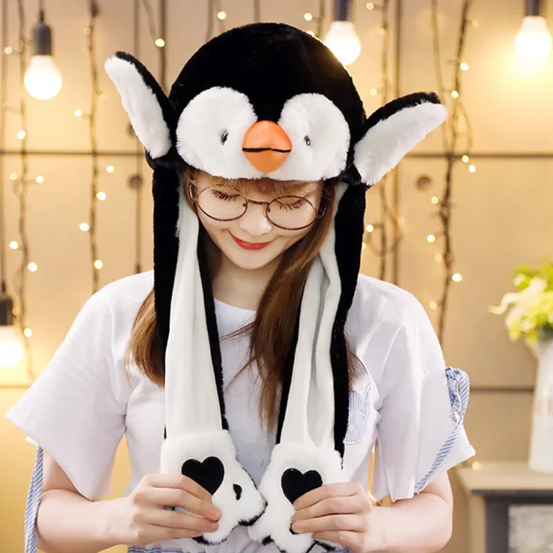 Adorable Moving Bunny Ears Hat - Kawaii Plush Toy Gift for Children, Kids, and Adults - Fun Cartoon Cap for Playtime Adorable Moving Bunny Ears Hat - Kawaii Plush Toy Gift for Children, Kids, and Adults - Fun Cartoon Cap for Playtime