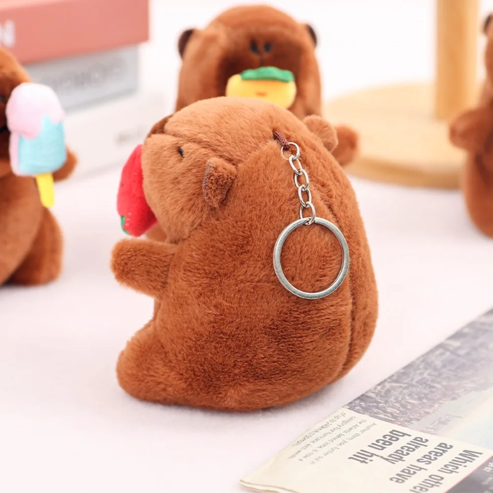 Cute Stuffed Animals Plush Capybara Keychain 12cm Cartoon Simulation Capybara Pendant Snot-Pulling Cute School Bag Pendant Cute Stuffed Animals Plush Capybara Keychain 12cm Cartoon Simulation Capybara Pendant Snot-Pulling Cute School Bag Pendant
