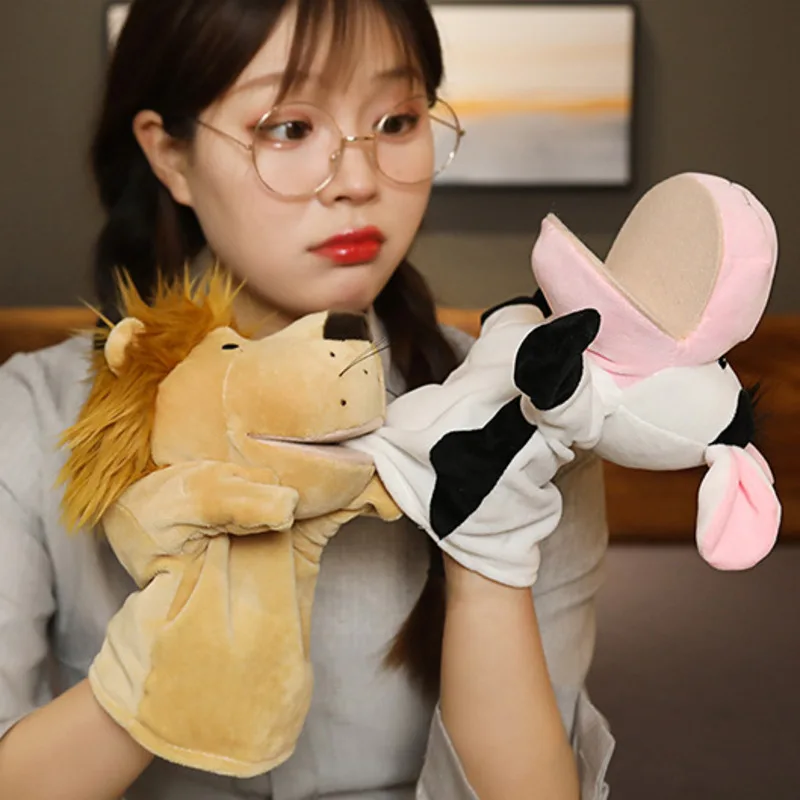 Stuffed Plush Animals Toys Hand Finger Story Puppet Kawaii Dolls Educational Baby Toys Lion Elephant Bunny Monkey Children Gifts Stuffed Plush Animals Toys Hand Finger Story Puppet Kawaii Dolls Educational Baby Toys Lion Elephant Bunny Monkey Children Gifts