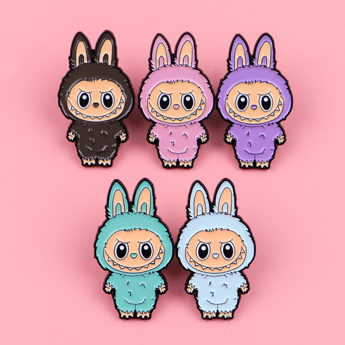 Colorful Cute Doll Enamel Pin Brooches For Women Lapel Pin Badge on Backpack Costume Accessories Fashion Jewelry Gift for Friend