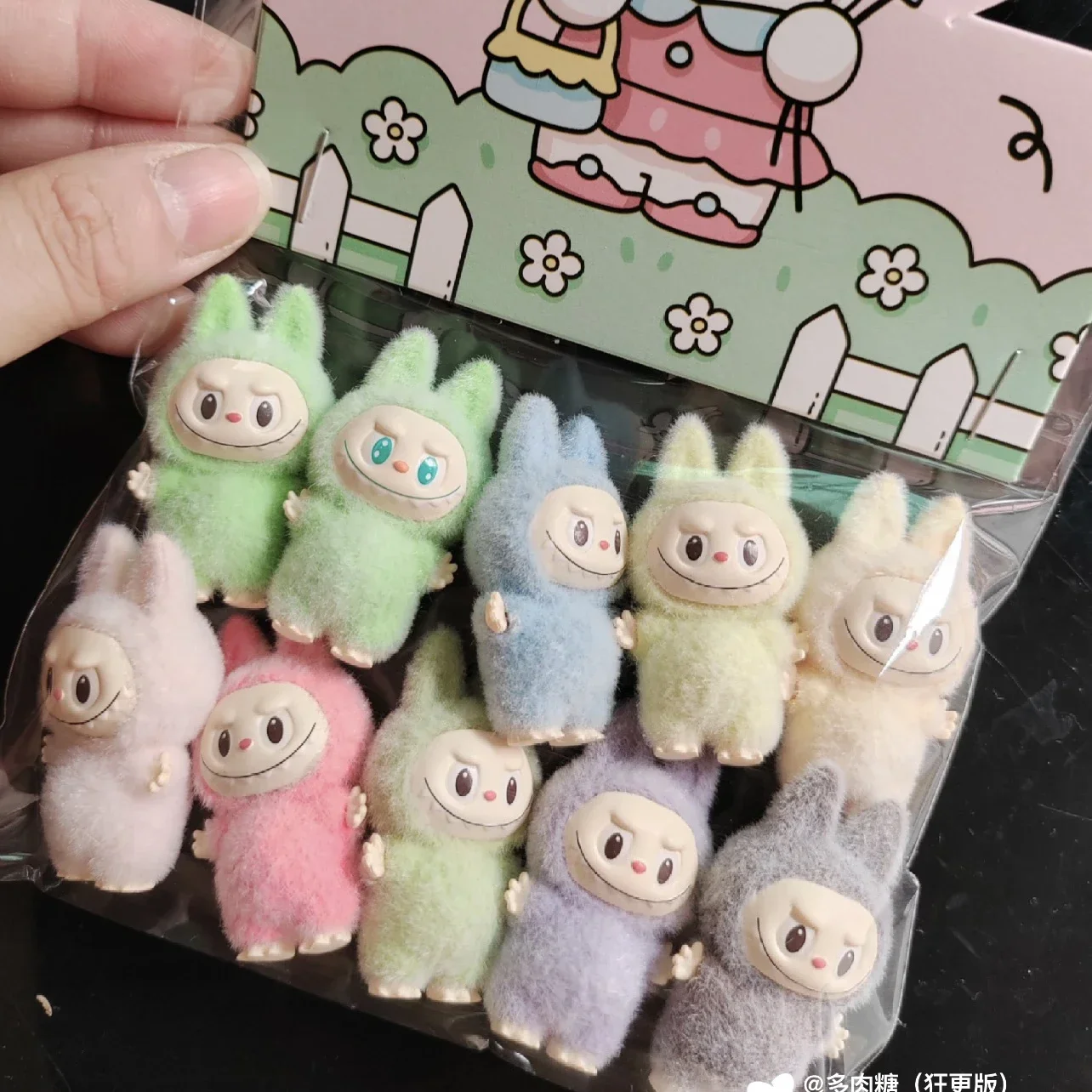 3cm Labubu Doll Cute Toys Standing and Sitting Posture  Desktop Decoration Model Ornaments Christmas Gifts Randomly Send