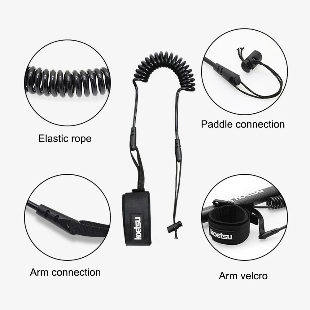Portable Kayak Surfboard Tied Paddle Rope Black Practical Paddle Board Elastic Rope for Paddleboards Kayaks Accessories Portable Kayak Surfboard Tied Paddle Rope Black Practical Paddle Board Elastic Rope for Paddleboards Kayaks Accessories