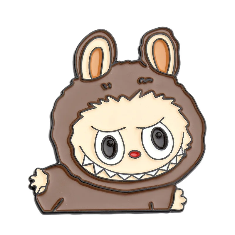 Labubu Enamel Badge Cartoon Cute Student Boys Girls Fashion Jewelry Brooches Delicatation Mini School Bag Clothes Ornament Gift Labubu Enamel Badge Cartoon Cute Student Boys Girls Fashion Jewelry Brooches Delicatation Mini School Bag Clothes Ornament Gift