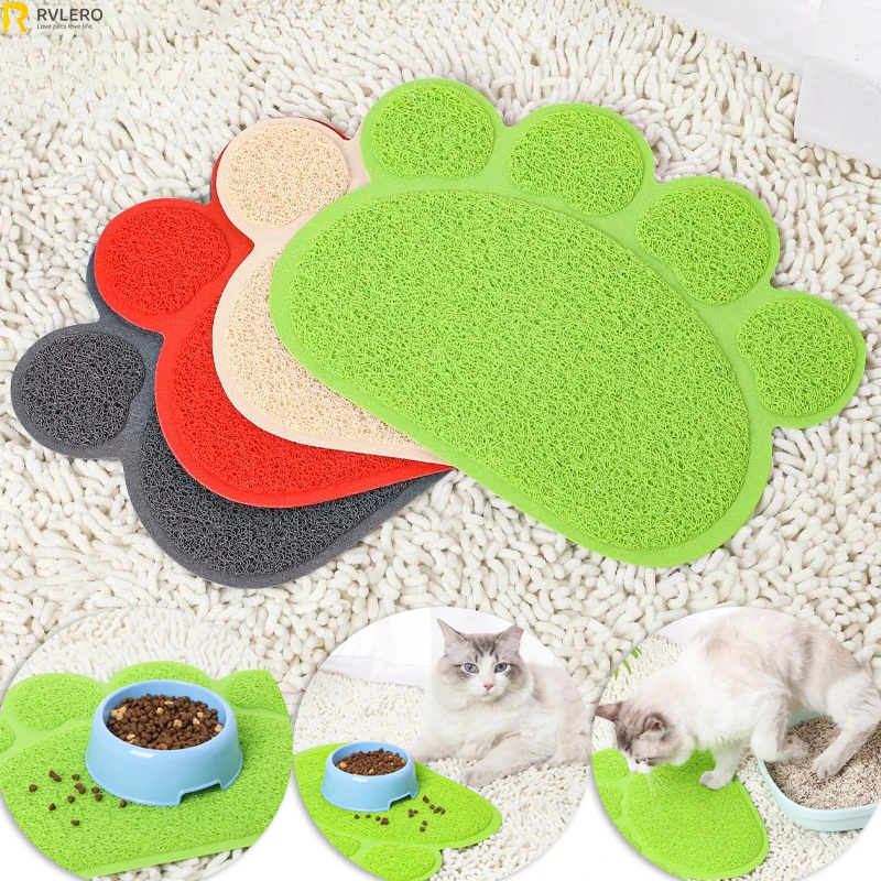 New Cat Litter Mat Pet Meal Pad Anti Dirt Prevent Slippery Cushion Splashing Sand Rug Cats Cage Foot Mat Dog Carpet Pet Products
