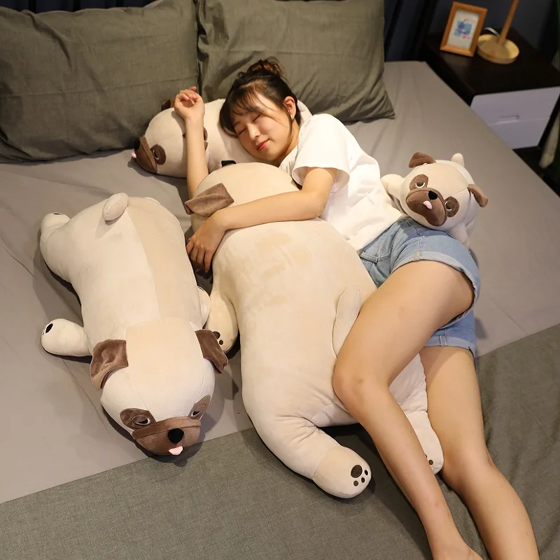 55cm-90cm Cute Animal Kawaii Pug Dog Plush Toys Sleep Pillow Kids Christmas Birthday Gift Child Girl Xmas Valentine's Gift 55cm-90cm Cute Animal Kawaii Pug Dog Plush Toys Sleep Pillow Kids Christmas Birthday Gift Child Girl Xmas Valentine's Gift