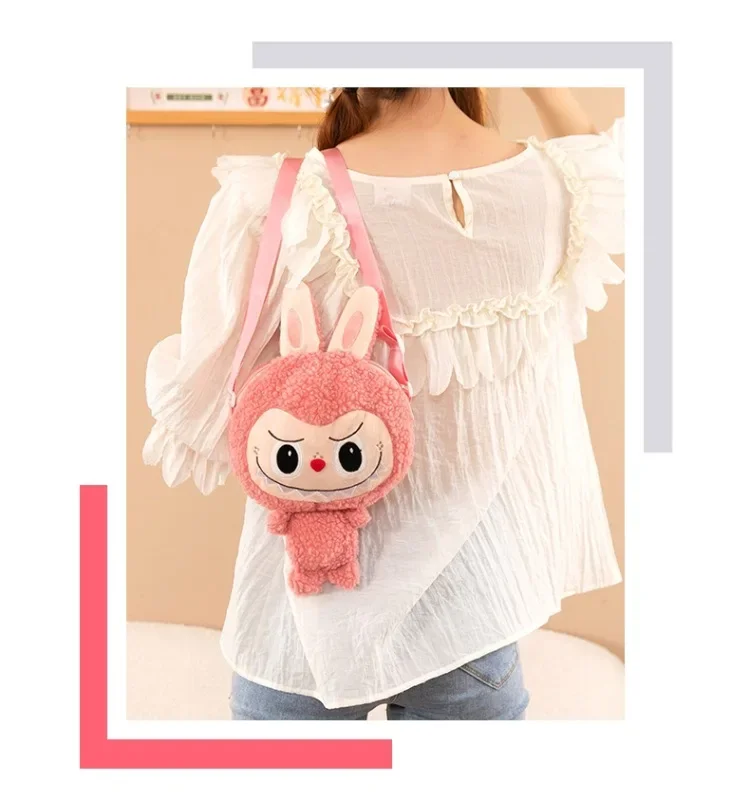 30cm Labubu Shoulder Cartoon Cute Doll Backpack Toy Play Crossbody Pouch Monster Outdoor Travel Bag Christmas Gift 30cm Labubu Shoulder Cartoon Cute Doll Backpack Toy Play Crossbody Pouch Monster Outdoor Travel Bag Christmas Gift