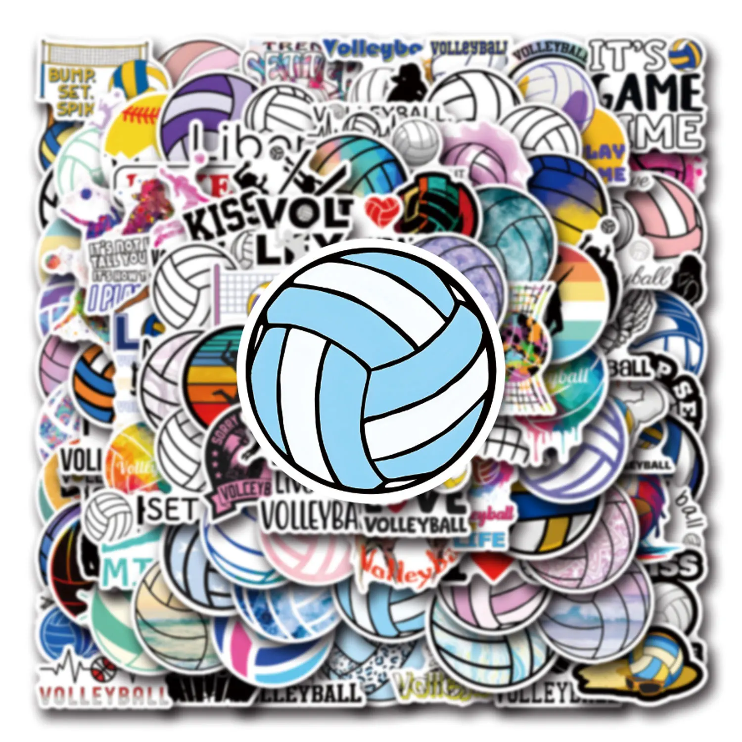 10/30/55/110PCS Volleyball Cartoon Stickers Ball Sports Graffiti Sticker Luggage Laptop Phone Guitar Car Bike Decals Kids Toys 10/30/55/110PCS Volleyball Cartoon Stickers Ball Sports Graffiti Sticker Luggage Laptop Phone Guitar Car Bike Decals Kids Toys