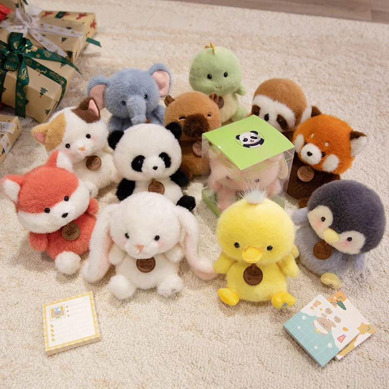 Cute Sitting Animals Red Panda Fox Sloth Cat Soft Plush Dolls Stuffed Capybara Pig Plushie Baby Toys Gifts For Children Cute Sitting Animals Red Panda Fox Sloth Cat Soft Plush Dolls Stuffed Capybara Pig Plushie Baby Toys Gifts For Children