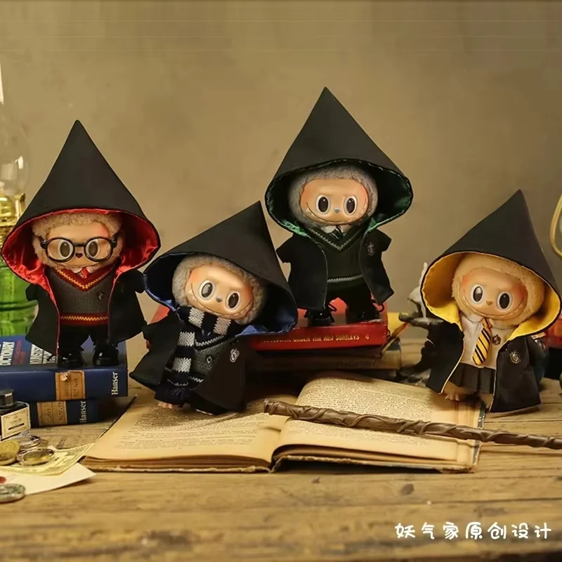 Labubu Rabu Doll Clothes Set Pendant Doll Clothes Decoration 15 17cm Size Doll Clothes School Uniform Magic Academy