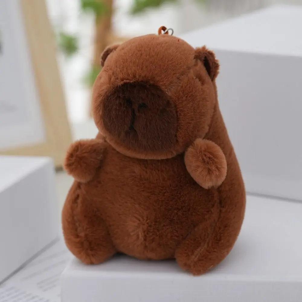 Cute Multicolor Plush Capybara Keychain Toy Cartoon Capybara Headgear Capybara Doll Accessories Guinea Pig Fluffty Animal Doll Cute Multicolor Plush Capybara Keychain Toy Cartoon Capybara Headgear Capybara Doll Accessories Guinea Pig Fluffty Animal Doll